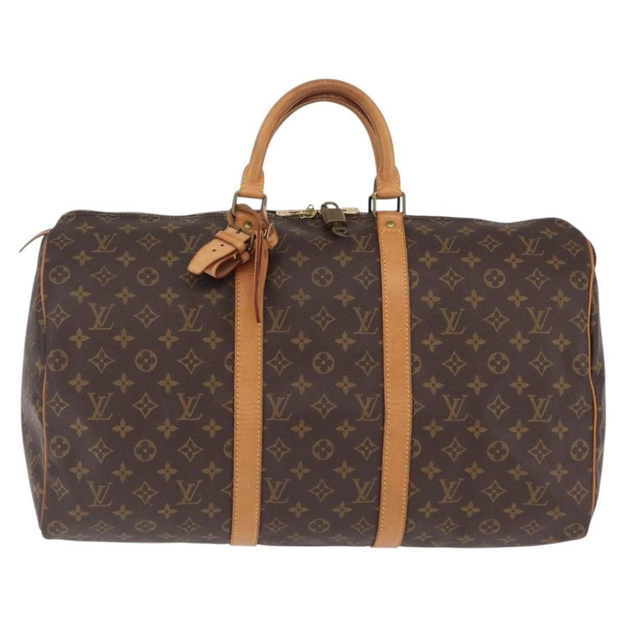 Louis Vuitton Keepall Monogram Canvas Brown Bag