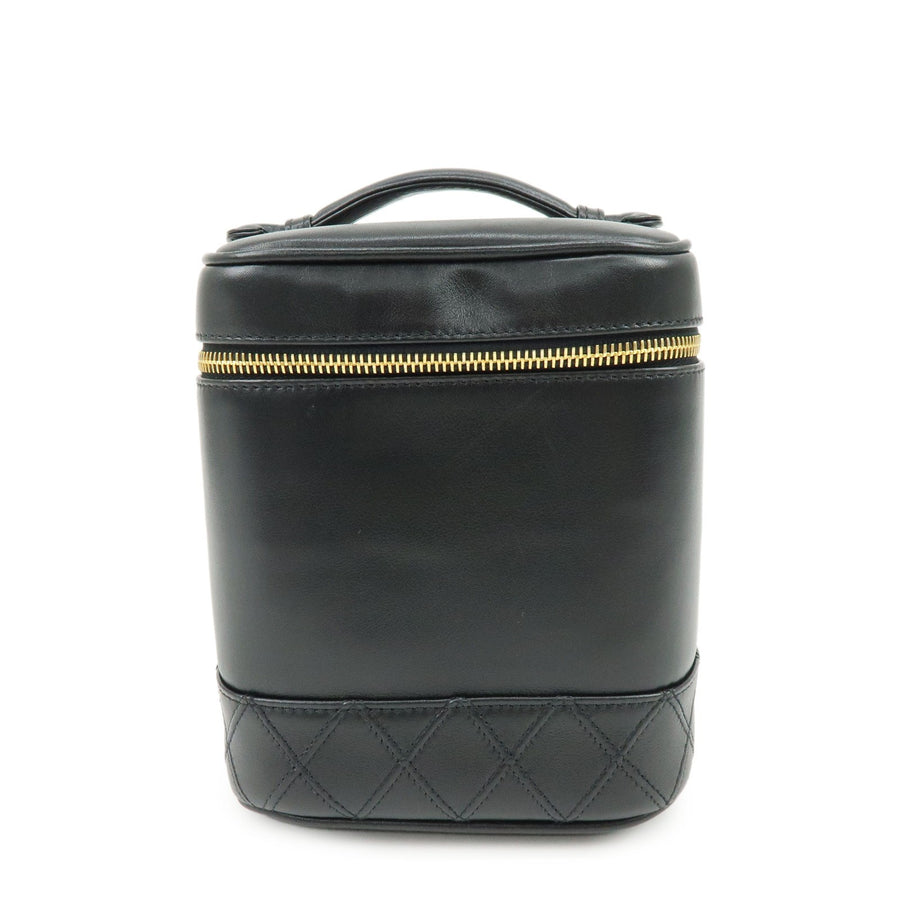 Chanel Vanity Leather Black Bag