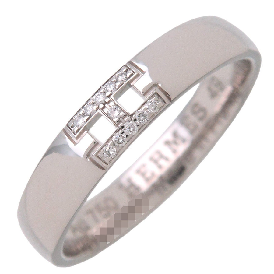 Hermes Ever Herakles Wedding Band 18k White Gold Silver White_gold Bijoux