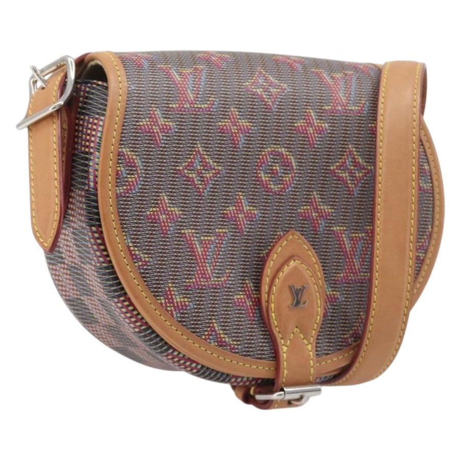 Louis Vuitton Tambourin Nm Damier Monogram Lv Pop Canvas Gray Bag
