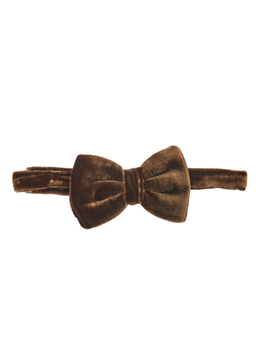 Emporio Armani Viscose-Silk Bow Tie — Brown Ties