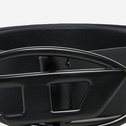 Diesel Leather Belt — Black