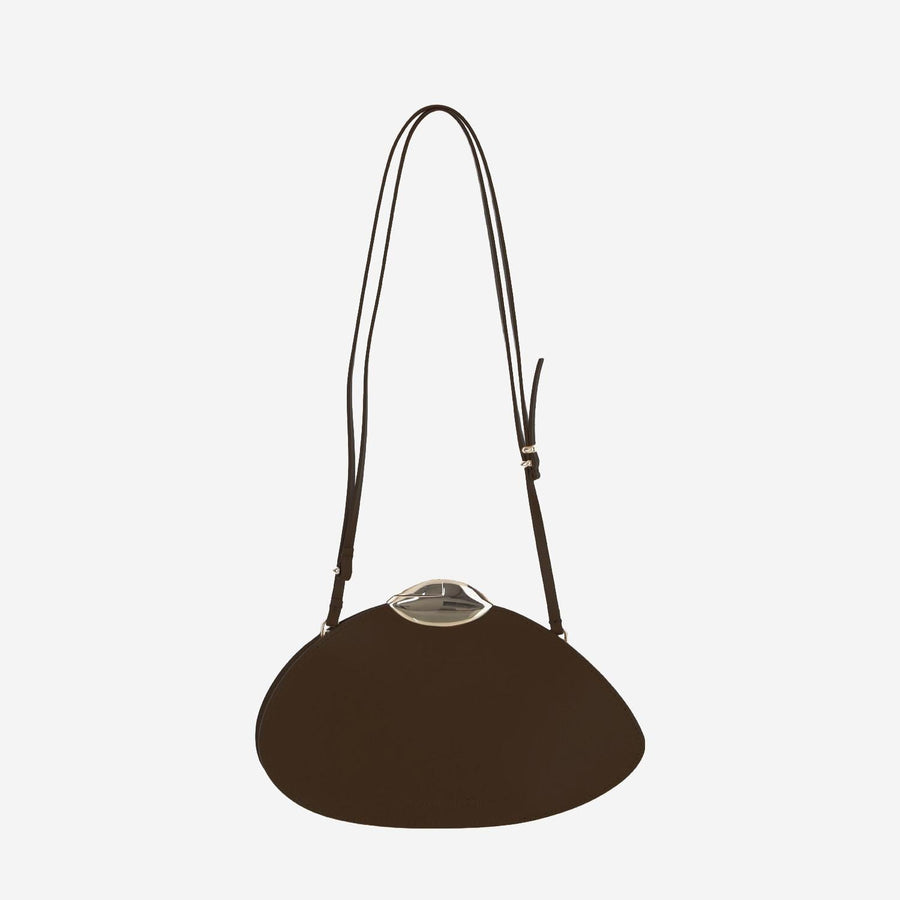 Benedetta Bruzziches Calfskin Shoulder Bag — Brown