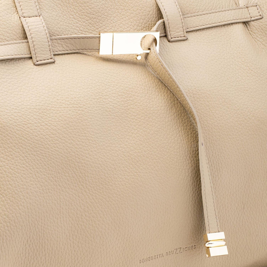 Benedetta Bruzziches Shoulder Bag — Beige Leather