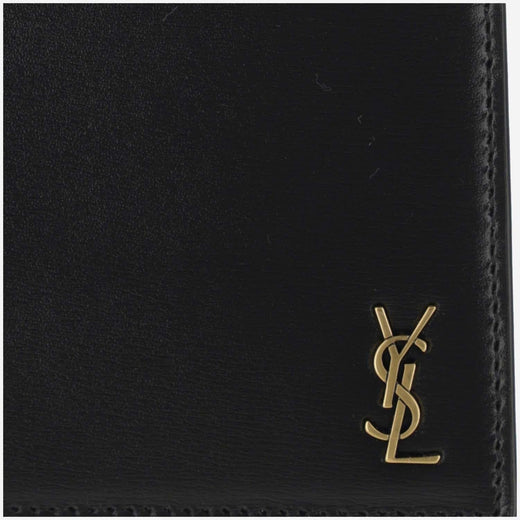 Saint Laurent Wallet — Black Calfskin