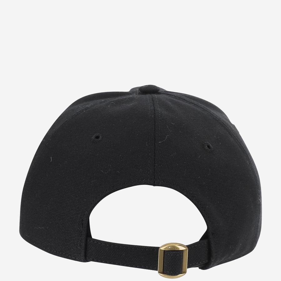 Valentino Garavani 6y2hda41wgj Embroidered Cotton Baseball Cap — Black Caps