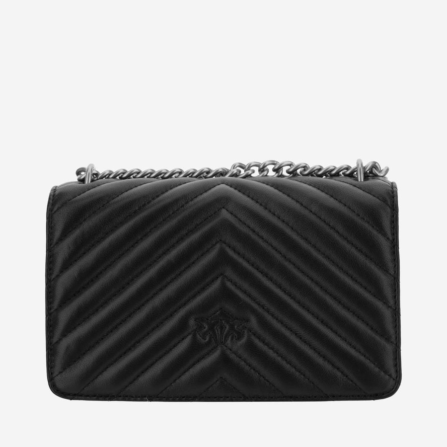 Pinko Shoulder Bag — Black Leather