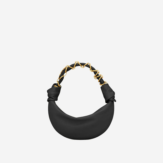 Saint Laurent Hobo Bag — Black Leather
