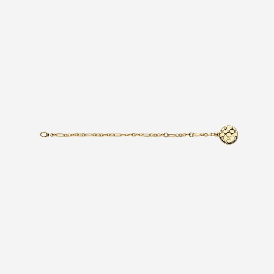 Gucci Gg Logo Chain Bracelet — Gold Brass Bracelets