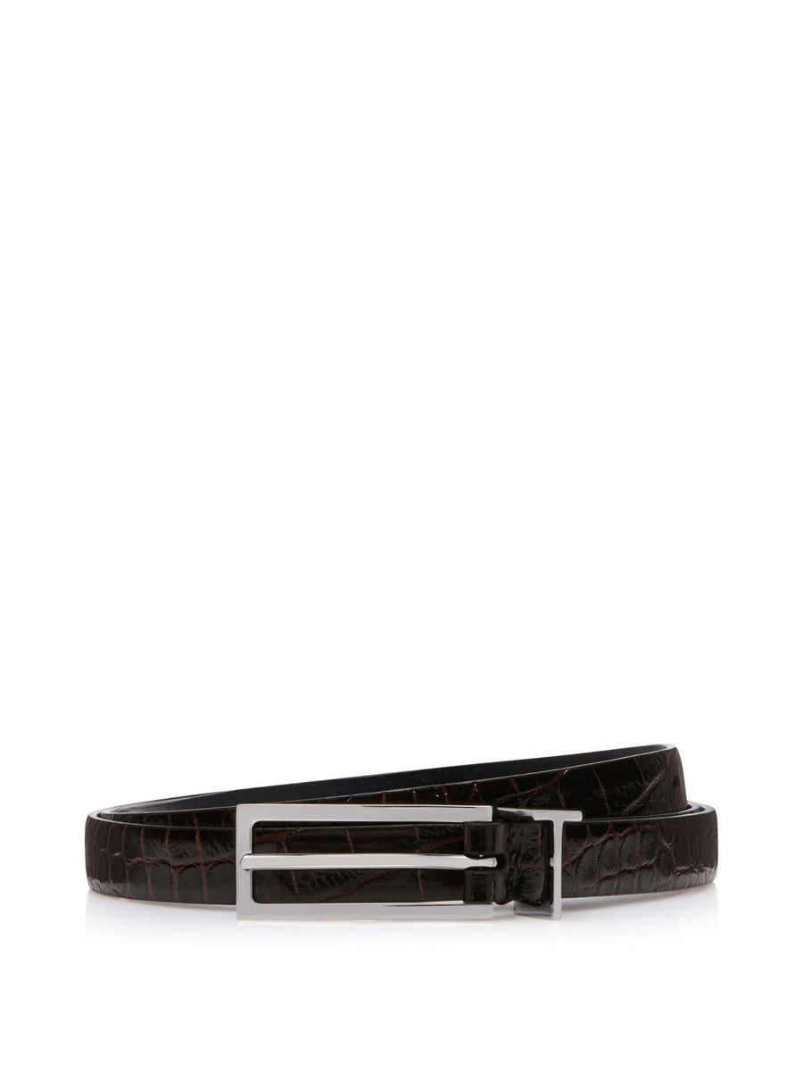 Tom Ford T Loop Belt — Brown Calf Leather