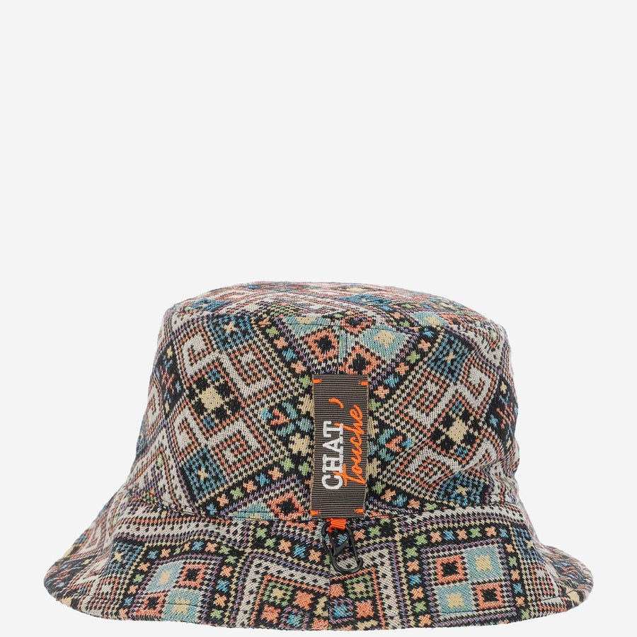 Chat Touché Sevilla Bucket Hat — Brown Cotton