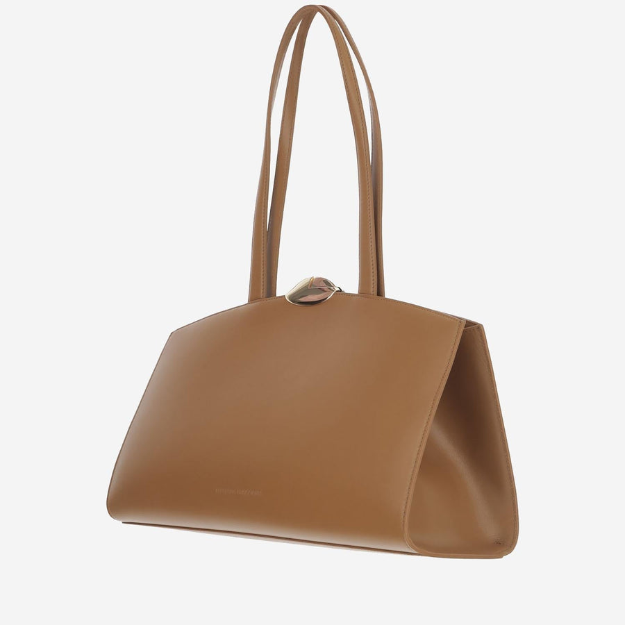 Benedetta Bruzziches Serena Shoulder Bag — Brown Leather