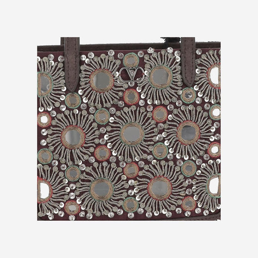 Valentino Garavani Shoulder Bag — Brown Viscose