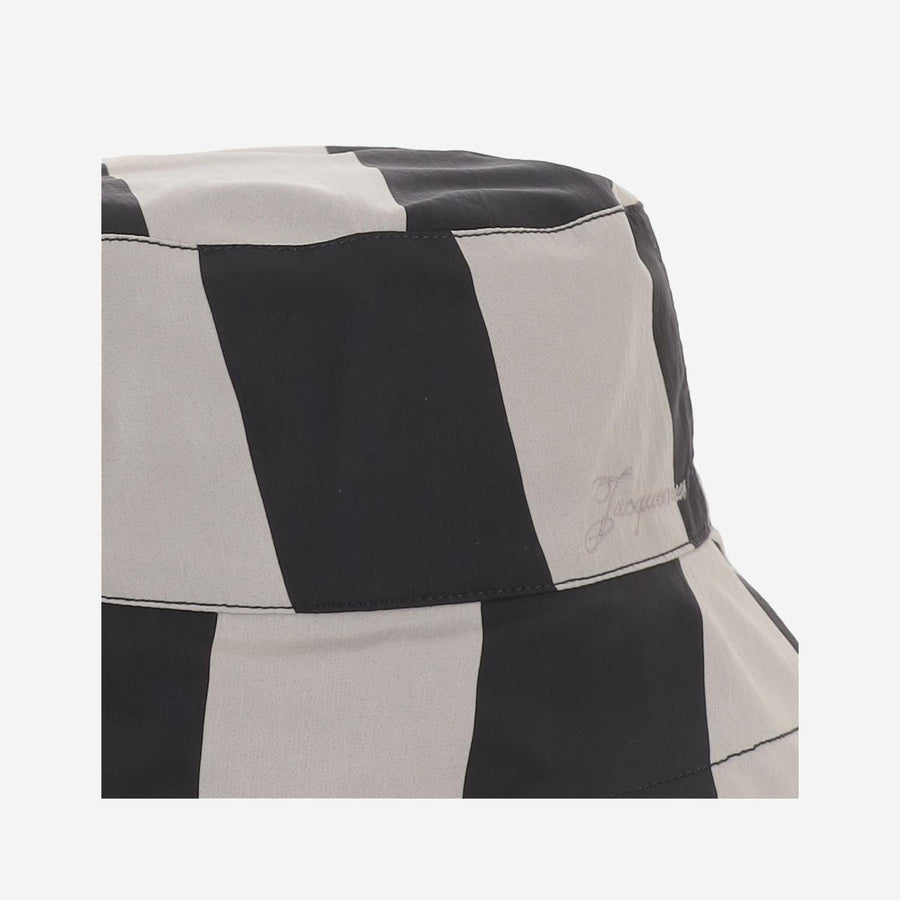 Jacquemus Acu00812aw00753 Striped Nylon Bucket Hat — Multicolor