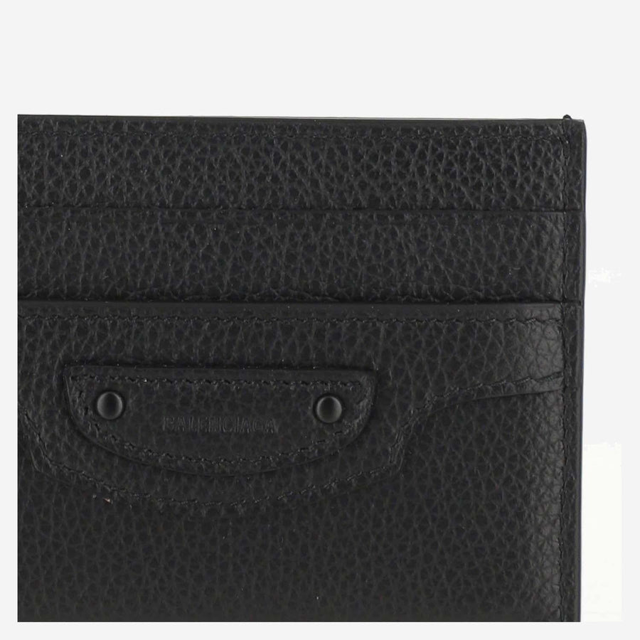 Balenciaga Card Case — Black Calf Leather Cases