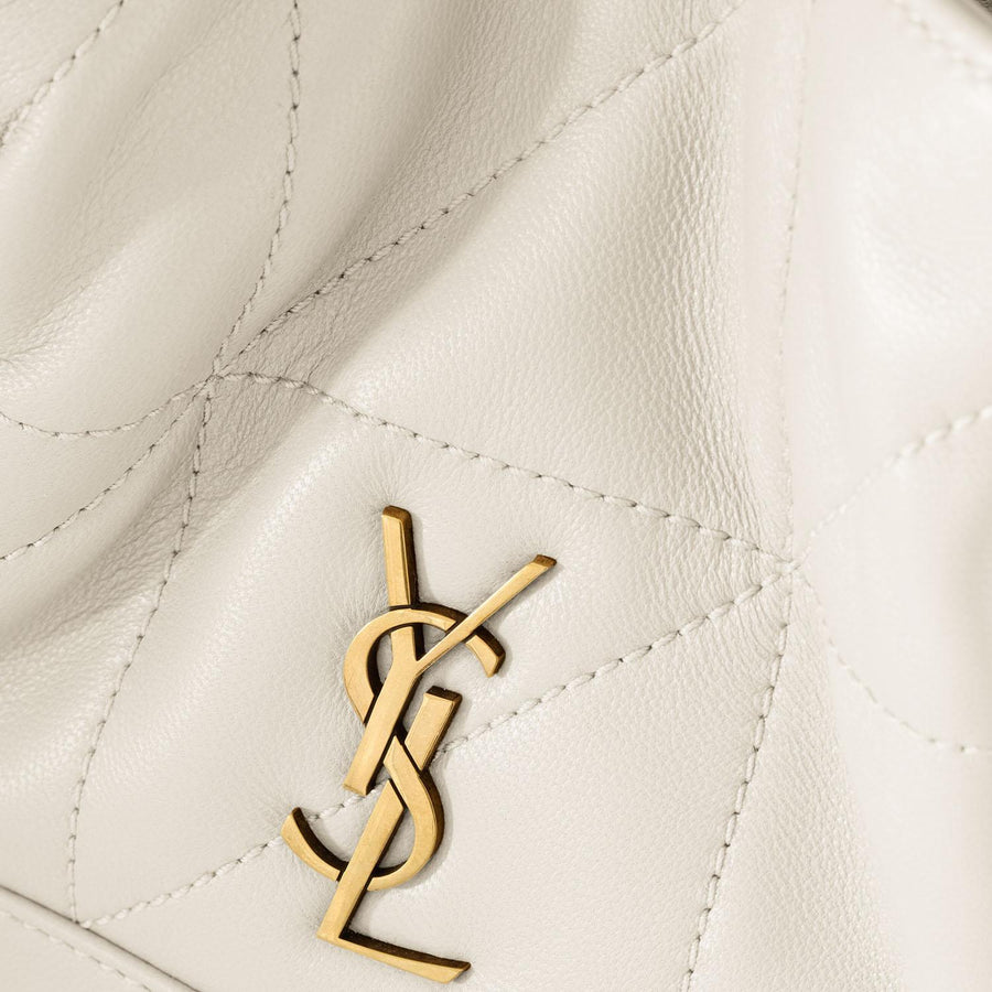 Saint Laurent Jamie Shoulder Bag — White Leather