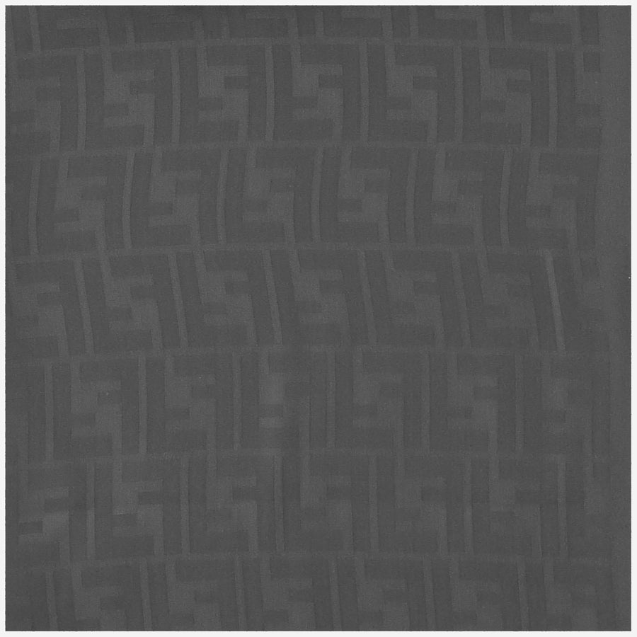 Fendi Ff Motif Silk Scarf — Gray Scarfs