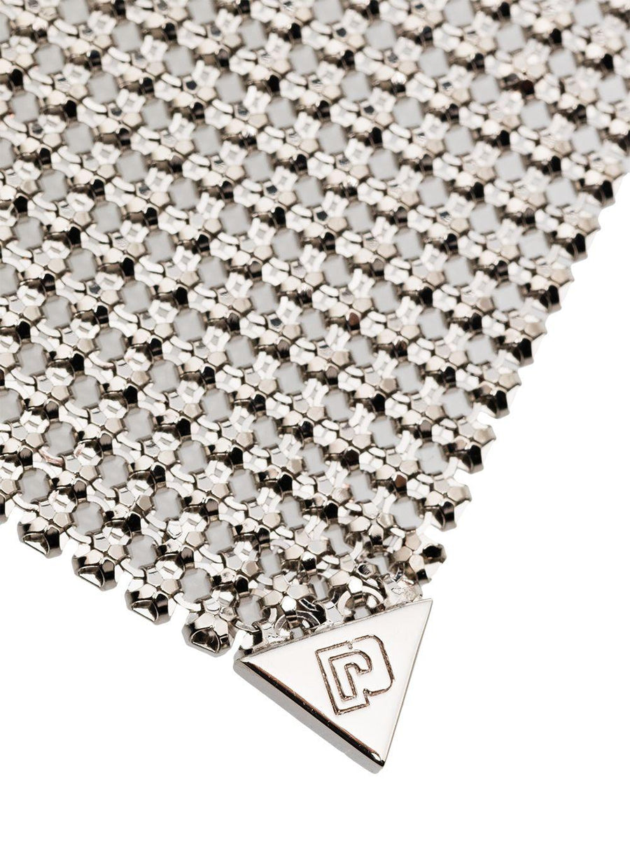 Rabanne Pixel Earrings — Silver Aluminium