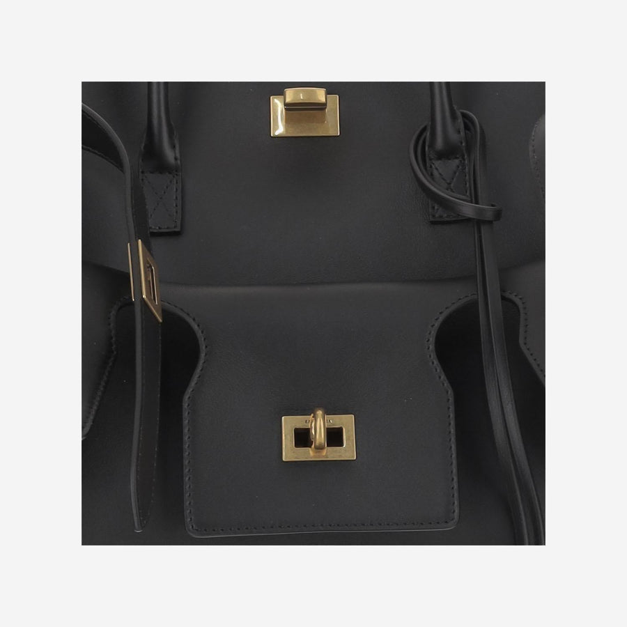 Balenciaga Bel Air Shoulder Bag — Black Calfskin