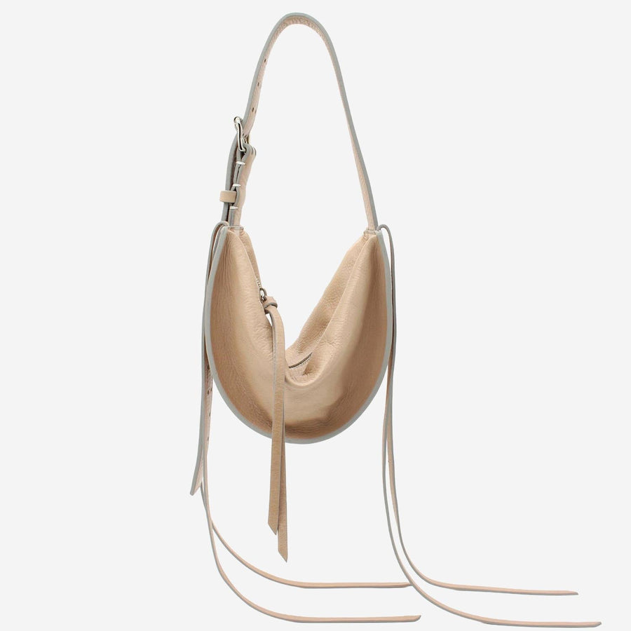 Radica Studio Shoulder Bag — Beige Leather