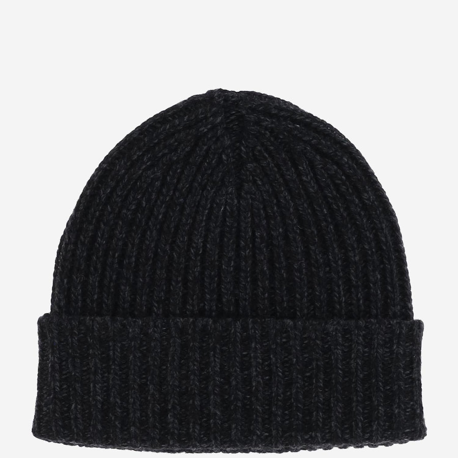 Autry Beput7kk Ribbed Wool Beanie — Black Beanies