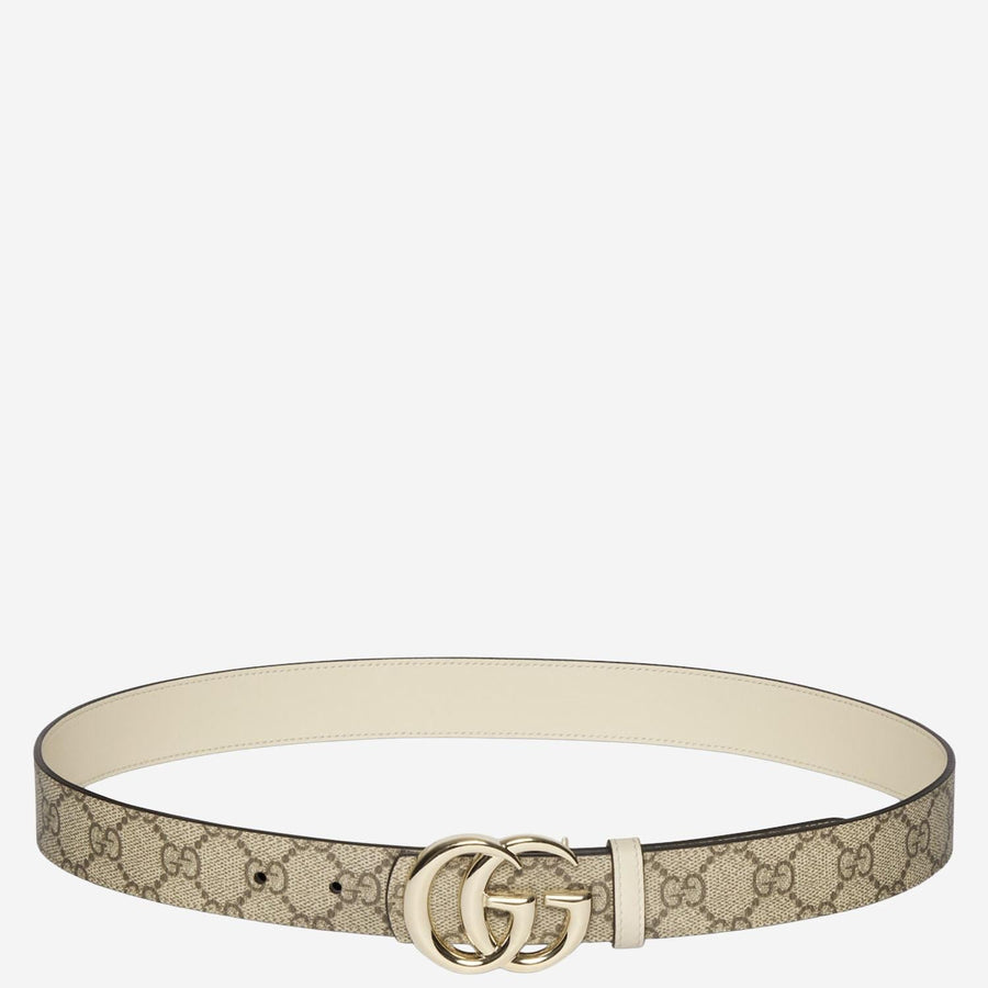 Gucci Gg Supreme Fabric Reversible Belt — Multicolor