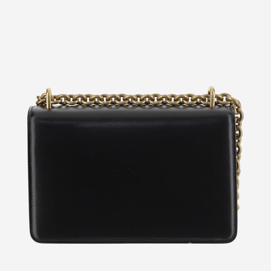 Valentino Garavani Chain-Strap Calfskin Shoulder Bag — Black