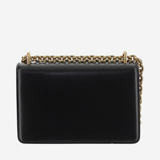 Valentino Garavani Chain-Strap Calfskin Shoulder Bag — Black