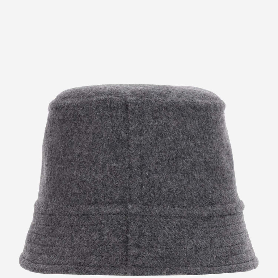 Valentino Garavani Whga65mpf Toile Iconographe Wool Bucket Hat — Gray Lana