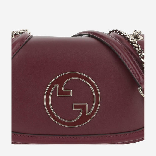 Gucci Blondie Shoulder Bag — Burgundy Calfskin