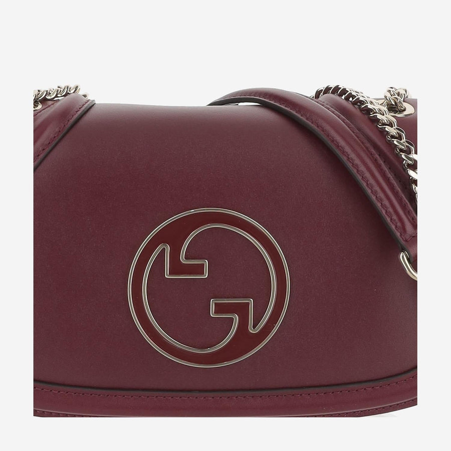 Gucci Blondie Shoulder Bag — Burgundy Calfskin