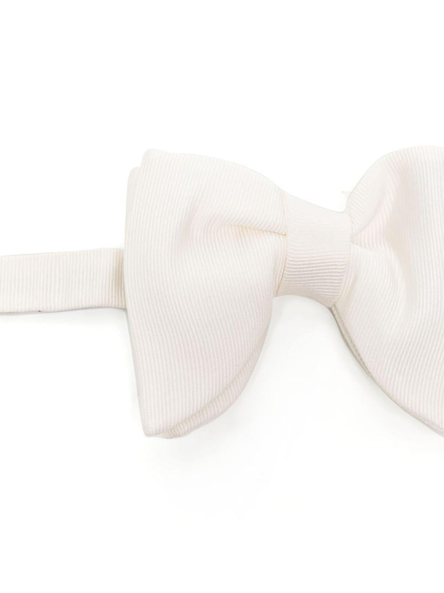 Tom Ford Silk Bow Tie — White Ties