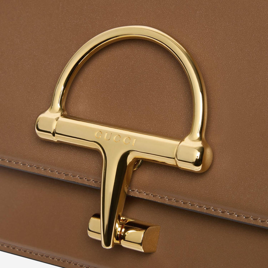 Gucci Siena Shoulder Bag — Brown Leather