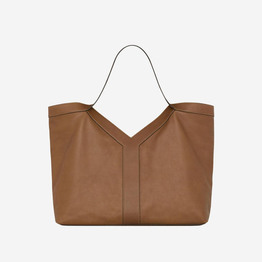 Saint Laurent Leather Shoulder Bag — Brown