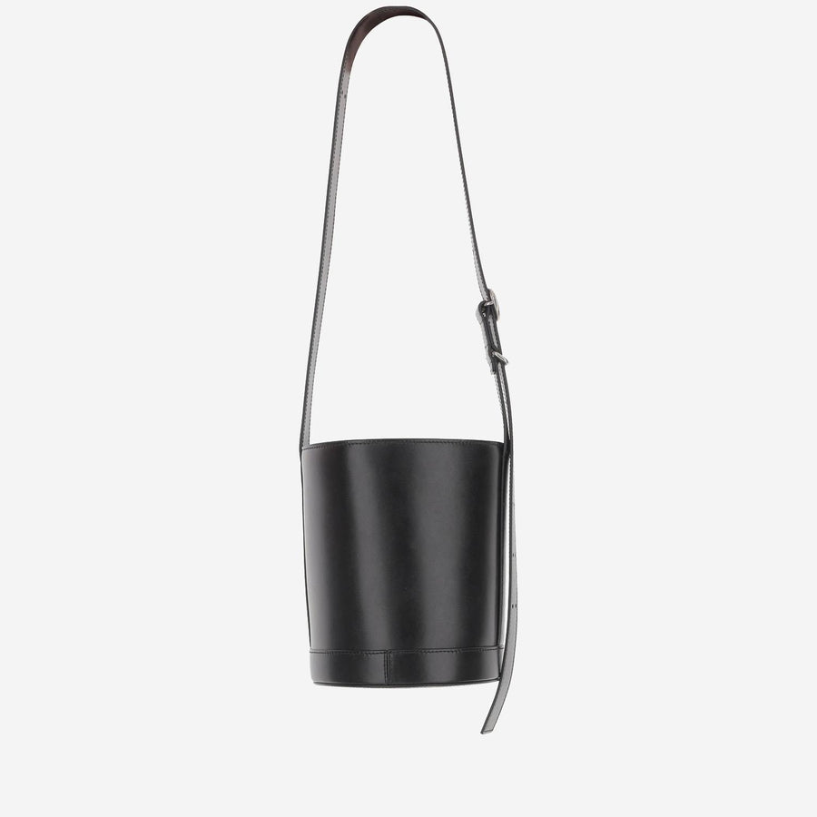 Jil Sander Calfskin Bucket Bag — Black