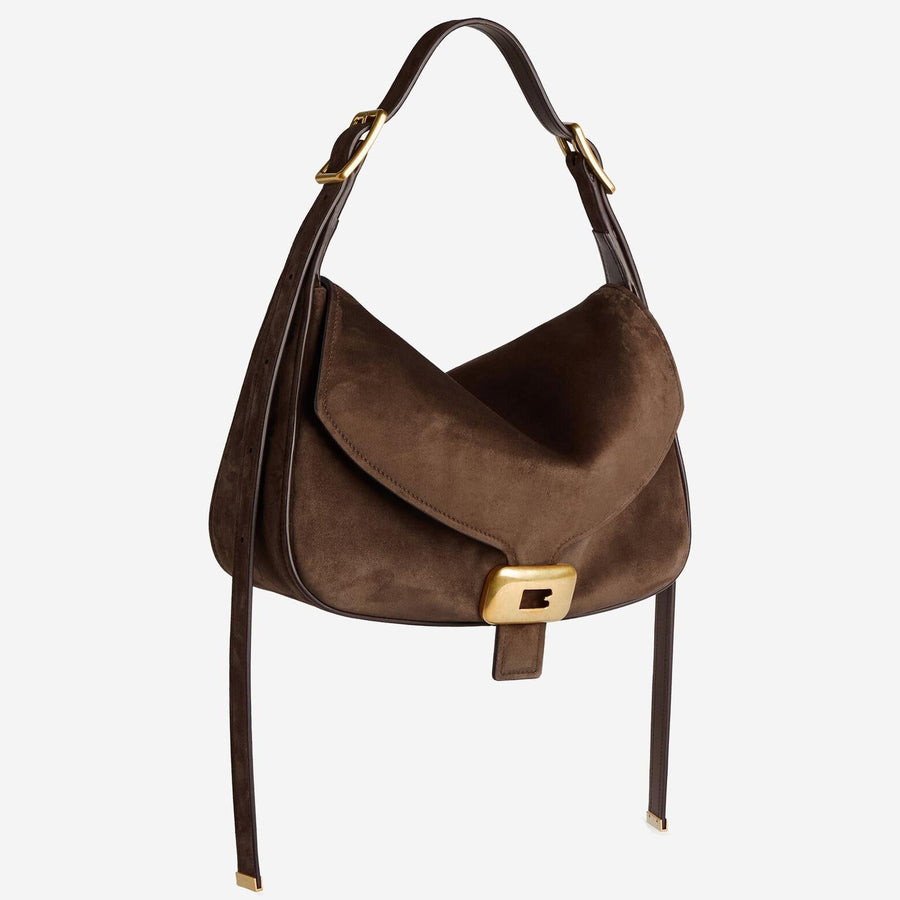 Balenciaga Suede Shoulder Bag — Brown
