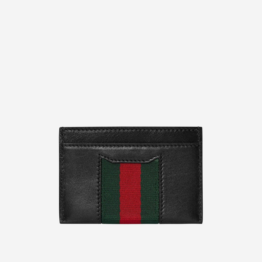 Gucci Card Case — Black Leather Wallets & Purses