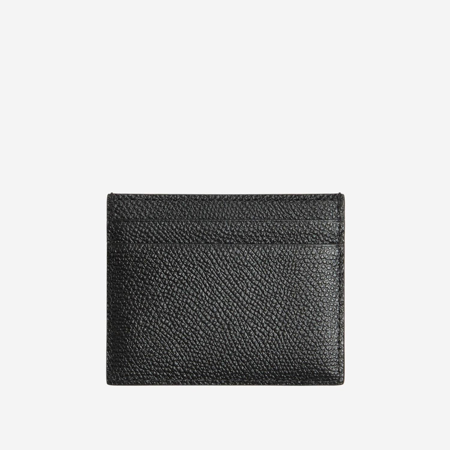 Valentino Garavani Grained Leather Card Case — Black Wallets & Cardholders