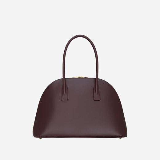 Saint Laurent Sac De Jour Top Handle Bag — Burgundy Leather