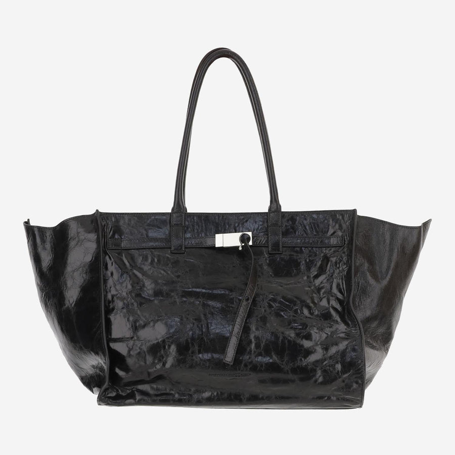 Benedetta Bruzziches Tote Bag — Black Leather