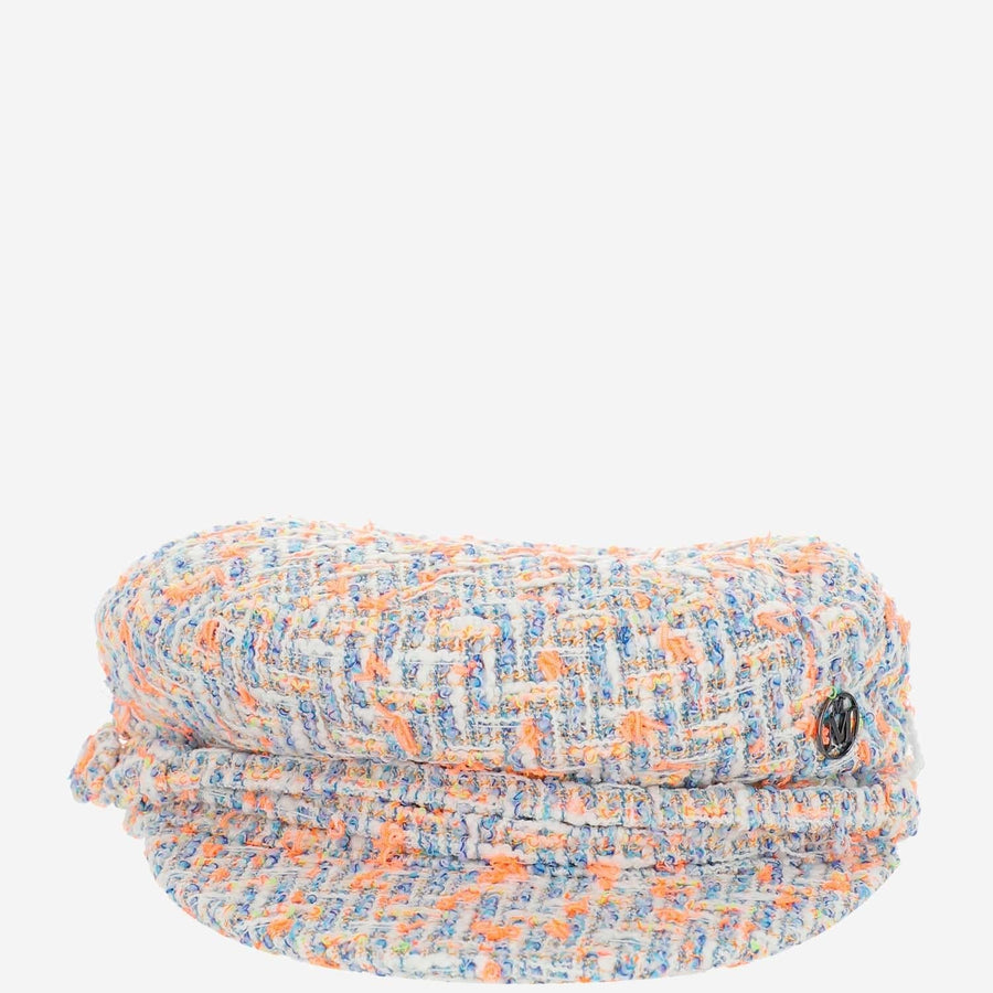 Maison Michel 2213053001 Flat Cap — Multicolor Cotton Caps
