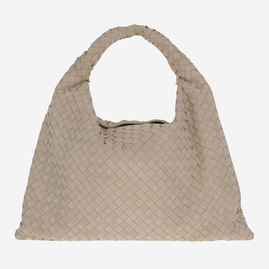 Bottega Veneta Hop Shoulder Bag — Beige Pelle