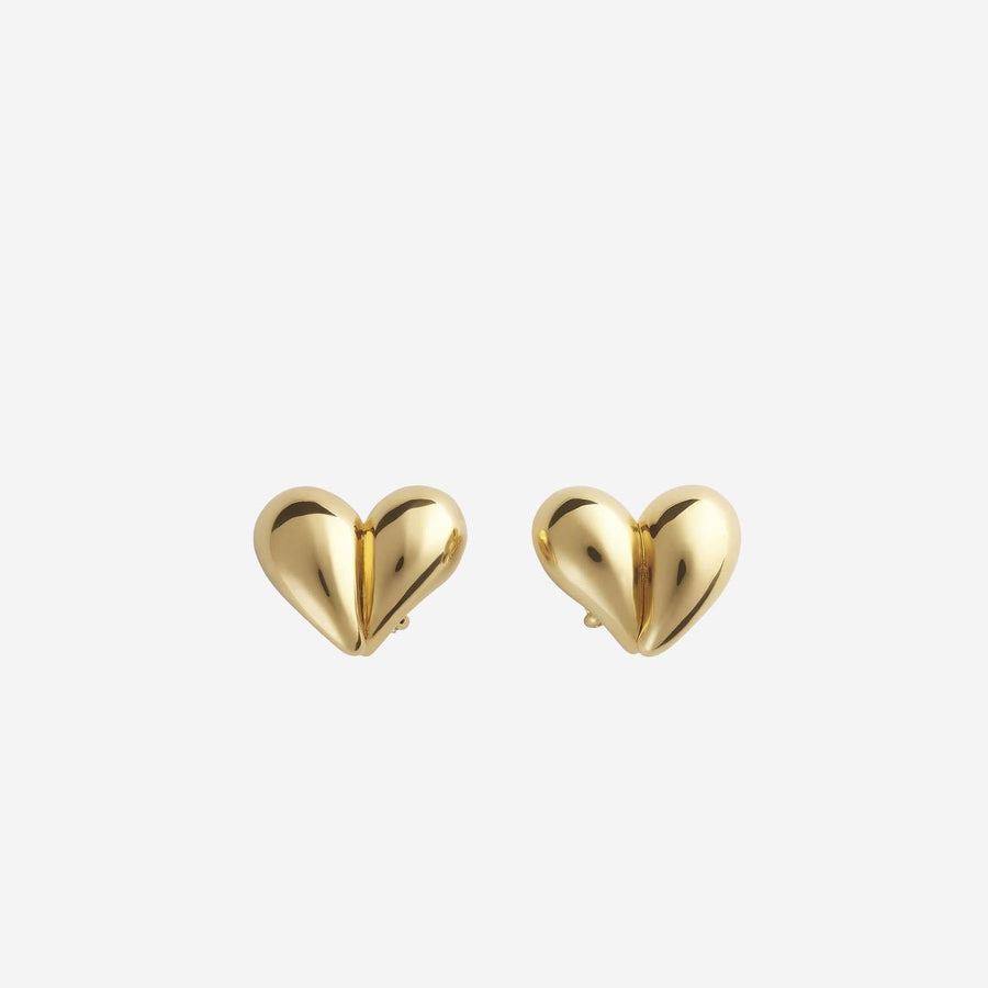 Bottega Veneta Drop Clip-On Earrings — Gold Sterling Silver