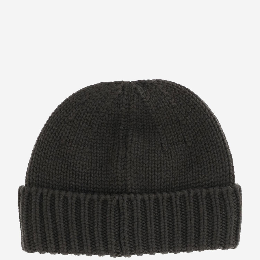 Woolrich Cfwoac0288mruf0428 Virgin Wool Ribbed Beanie — Green Beanies