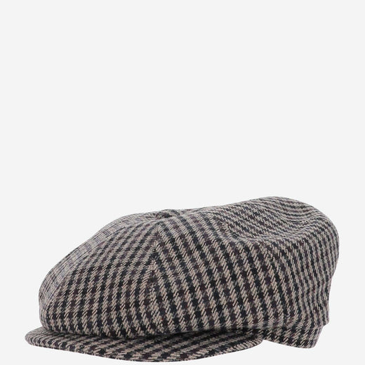 Tagliatore Buddy Flat Cap — Gray Wool Caps
