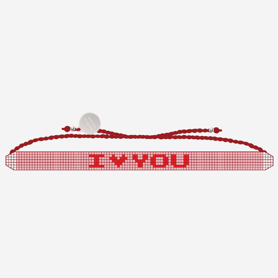Sorbet Island Iloveyou Bracelet — Red Glass Bracelets