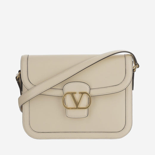 Valentino Garavani Shoulder Bag — Beige Calfskin