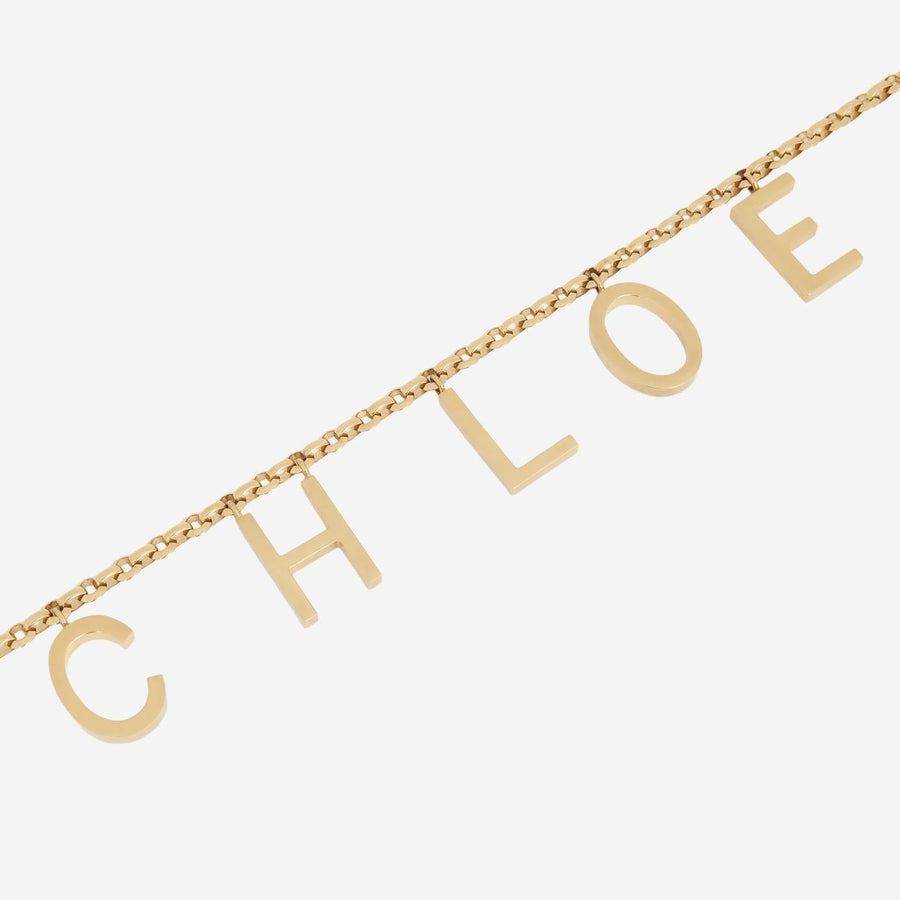 Chloé Chain Link Gold Brass Belt —