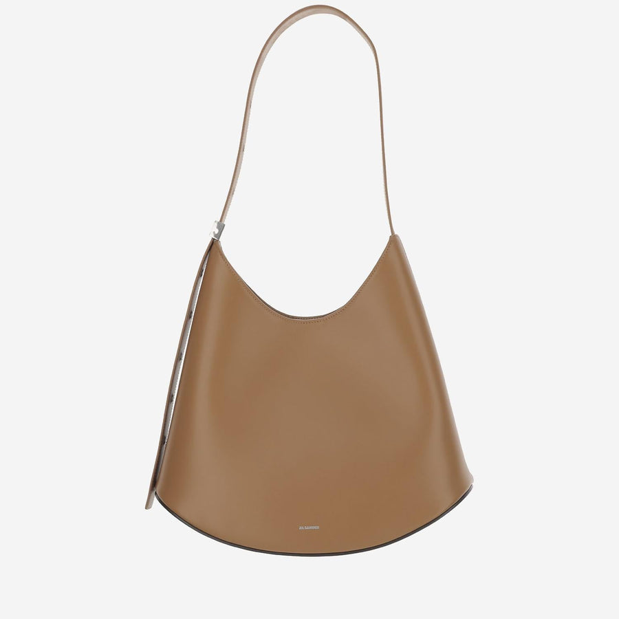 Jil Sander Shoulder Bag — Brown Calfskin