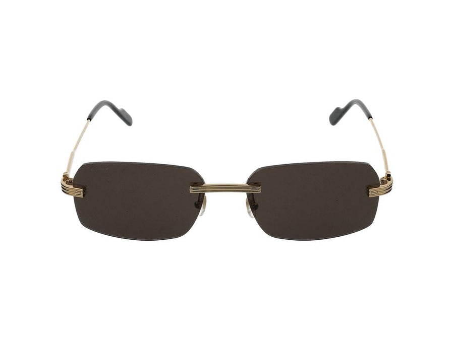 Cartier Ct0271s Gold Metal Sunglasses —